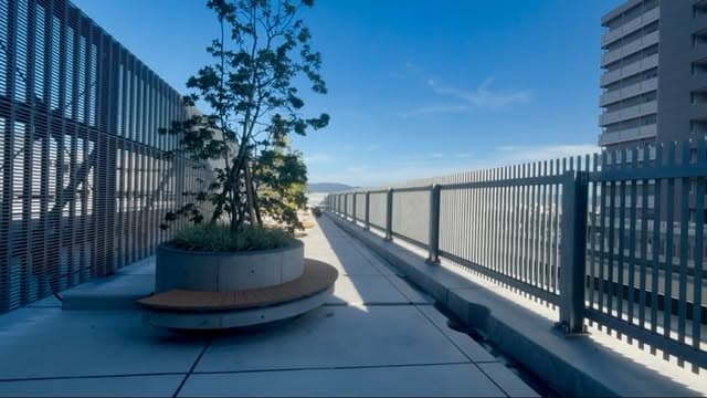 12階の屋外テラス