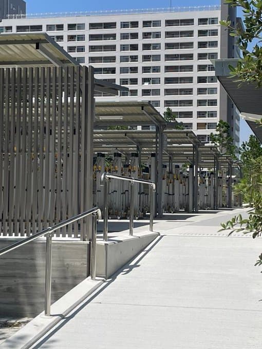 森之宮キャンパスの駐輪場