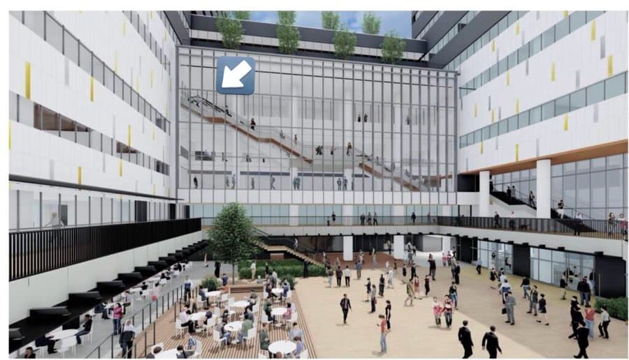 森之宮のエスカレーター